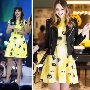 Kate Spade Yellow and Black Mini Dress